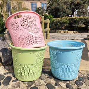 Plastic Storage <b>Baskets</b> Round <b>Stackable</b> For Clothes Toys Household Organizing Mixed Color Linyi Made - Product Image 2