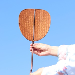 Bamboo Round Fan Handheld Traditional Chinese Style Portable Summer Cooling Fan - Product Image 4