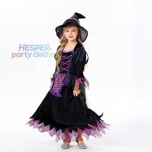 Disfraz de Bruja de Halloween de HP con Nuevo Diseño para Niñas, Vestido de Poliéster con Sombrero para Cosplay de TV/Película, Actuaciones en Escenario y Fiestas - Product Image 1