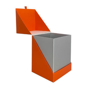 Cajas Rectangulares de Cartón Negro con Proceso de Estampado, Ranuradas, para Regalo, con Tapa Oblicua, para Envasado de Perfumes y Aceites Esenciales - Product Image 5