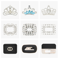 Nouveauté : Accessoires de talon pour chaussures femme, clips de chaussures en alliage de zinc personnalisés avec strass, boucles de remplacement pour chaussures
