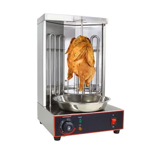 Machine à Shawarma électrique Grille-pain électrique Poulet Doner Kebab Acier inoxydable Shawarma MachineBenchtop Kebab Maker