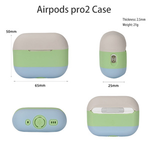 <span class=keywords><strong>เคส</strong></span>ซิลิโคนบลูทูธสำหรับหูฟัง Apple AirPods Pro 2 รุ่นใหม่ล่าสุด  ฝาครอบป้องกันสำหรับหูฟัง AirPods - Product Image 2