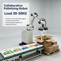 Robot de Paletización Móvil sin Programación, Robot Colaborativo para Apilado de Sacos y Cajas