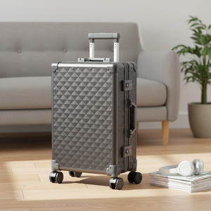 <span class=keywords><strong>Valise</strong></span> rigide en aluminium de luxe personnalisée et tendance avec roulettes pivotantes, serrure TSA, sans frais de moule pour les tailles non standard sur mesure - Product Image 5