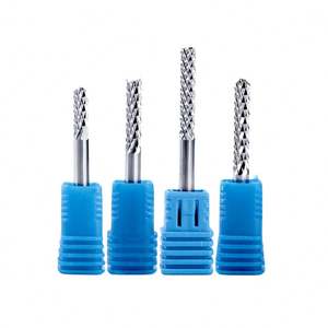 Alta durezza 2 flauti carburo diamante frese 2mm/3mm Router Cnc punte di mais fresa per fibra di carbonio - Product Image 4