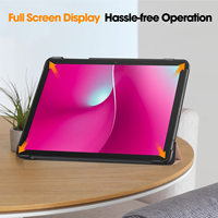 Étui intelligent pour tablette T-Mobile Revvl Tab 2 T 10,1 pouces, style cuir, coque arrière rigide, support de protection, étui pour tablette