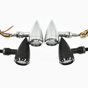 Clignotants à LED pour moto, clignotants de frein, 12V, lampe témoin pour Harley <span class=keywords><strong>Chopper</strong></span> Bobber Cafe Racer Dyna Softail - Product Image 5