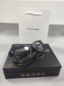 Lunettes intelligentes AiMB S2 Max avec assistant vocal IA, appels téléphoniques Bluetooth, haut-parleur musical, charge Type-C - Product Image 1