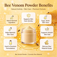 Poudre d'extrait de venin d'abeille naturel de haute pureté (Mellitine) – Ingrédient cosmétique pour le soin quotidien raffermissant et lissant de la peau