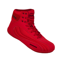 Chaussures d'entraînement de boxe souples et légères en gros, semelle extérieure en caoutchouc antidérapante, protection de la cheville, respirantes pour le dojo, achat en gros
