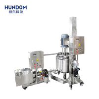 Machine de fabrication de désinfectant liquide pour les mains en acier inoxydable, homogénéisateur à double enveloppe, cuve de mélange, mélangeur émulsifiant sous vide