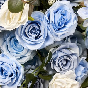 Bola de Flores Artificiales de 60cm, Color Azul Verde, Decoración para Mesa de Boda, <span class=keywords><strong>Centro</strong></span> de Mesa, Arreglo Floral, Fondo de Escenario - Product Image 2