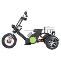 GaeaCycle M6G 3 tekerlekler 2000W tam süspansiyon kıyıcı tarzı elektrikli Golf arabası Scooter satılık