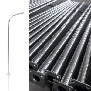 เสาไฟถนนหลัก 3M-12M เหล็ก/อลูมิเนียม ชุบกัลวาไนซ์แบบจุ่มร้อน+เคลือบสีฝุ่น ปรับแต่งสีได้ รับประกัน 10 ปี สำหรับใช้งานกลางแจ้ง - Product Image 1