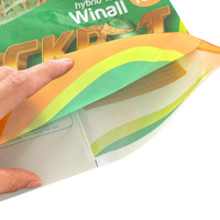 Sachet d'emballage hybride pour graines de riz, haute barrière PA/PA/PE Nylon/PE, scellé sur 3 côtés, résistant aux perforations et à l'humidité