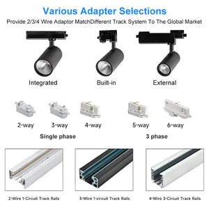 5 Years Warranty Cob Track Lighting Competitive Price Led Track Lamp Grille Spots Led Track Light Adjustable Lights