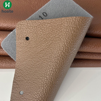 Tissu en cuir PU écologique durable à texture litchi, anti-rayures, anti-taches pour canapé, siège de voiture, chaises de restaurant, non tissé