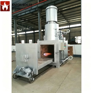 Incinérateurs de déchets, capacité de combustion 500 kg/h, incinérateur de déchets solides sans fumée avec grande porte - Product Image 6