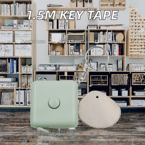 Custom Logo 1.5m Mini Key Chain Body Measuring Tape Automatic Return Auto Lock Metric Sewing Gift Promotion <b>Plastic</b> Tape Measure - Product Image 2