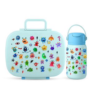 NEW ODM Design Clear Custom Printed/Logo/Design Customization Kids Plastic Bento Lunch Box For Kids