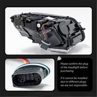 Phares avant modifiés pour Mercedes-Benz Classe C W205 2015-2022, 12V, avec feux de jour LED Maybach et clignotants dynamiques