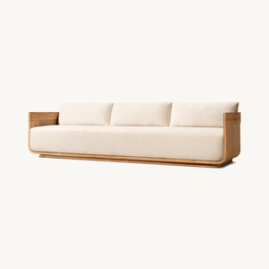 Ensemble de meubles de jardin, de luxe, pour hôtel, canapés d'extérieur en teck, ensembles de canapés en <span class=keywords><strong>rotin</strong></span>, sofa d'extérieur en osier avec table basse - Product Image 3