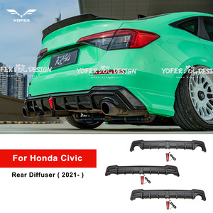 Yofer cho <span class=keywords><strong>Civic</strong></span> V3 sửa đổi xe phía sau bumpers khuếch tán phụ kiện phía sau khuếch tán phổ 2021 2022 2023 - Product Image 2