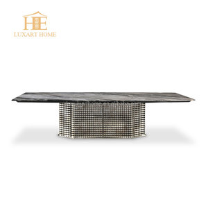 <span class=keywords><strong>Table</strong></span> à manger personnalisée en laque noire de luxe <span class=keywords><strong>table</strong></span> à manger pour hôtel <span class=keywords><strong>5</strong></span> étoiles tables à manger design boule en acier inoxydable plaqué or - Product Image 4