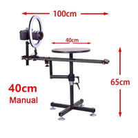 Plateforme de caméra rotative à 360°, table tournante pour photographie, vidéo de produits, télécommande, moteur silencieux, accessoires en vrac