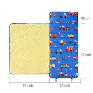 Sac de couchage bleu pour maternelle, tapis de sieste pour enfant en bas âge, pour la maternelle - Product Image 3