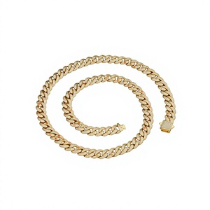 10mm Bunte Zirkonia-Kupfer-Bambus-Kette Hip-Hop-Halskette für Männer, Trendiges Allround-Accessoire, Anpassbares Geschenk, Grenzüberschreitend - Product Image 1