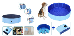 Piscina Plegable <span class=keywords><strong>para</strong></span> Perros y Gatos, Bañera Portátil <span class=keywords><strong>para</strong></span> Uso en <span class=keywords><strong>Interiores</strong></span> y Exteriores con Área de Juego Acuático - Product Image 3
