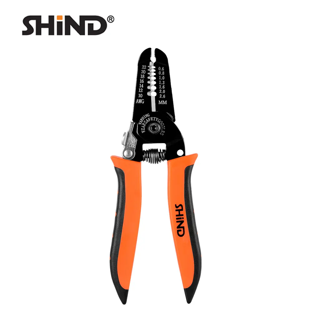 SHIND 94079 Cable Wire Stripping Network Crimp Tool Crimping Plier Electric Wire Stripping Pliers