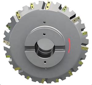 Máquina CNC PCD, Cara de engranaje de carburo, inserto indexable, portaherramientas de fresado de metal de alta alimentación para metal - Product Image 3