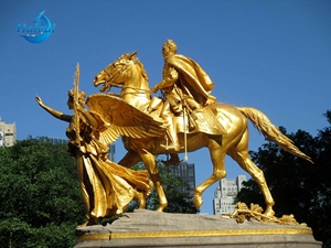 Scultura di Angelo della <span class=keywords><strong>Mitologia</strong></span> Greca in Bronzo con Base in Marmo - Product Image 2