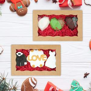 Коробки для выпечки JOHOPACK, 50 шт., 7 x 4 <span class=keywords><strong>3</strong></span>/8 x 1 1/<span class=keywords><strong>2</strong></span> дюйма, с окном, для печенья, кукурузных и яичных изделий - Product Image 6