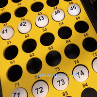 Code de couleur blanc 40mm balle de Bingo personnalisée jeu de Tennis de Table de loterie balle de Bingo de loterie RFID personnalisée