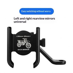 Aluminum Alloy Motorcycle Phone Holder Metal <b>Bracket</b> for Takeaway Electric Bike Bicycle Riders Hot Selling Foreign Trade Product - Product Image 5