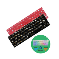 60% 80% QMK Qmk melalui kustom Rgb Backlit hotswap Keyboard mekanik Pcb