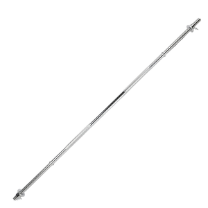 Barra de Pesas Estándar Unisex <span class=keywords><strong>SeeU</strong></span> XYFD22 de Acero, Diámetro de 1 Pulgada, Roscada, Cromada, con Collares de Bloqueo en Forma de Estrella para Uso Doméstico - Product Image 1