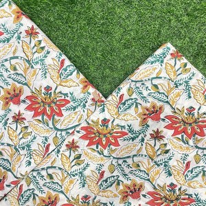 Tela de Voile de Algodón Indio Premium, Sin Tejer |   Patrón a Cuadros |   Textil Transpirable y Ligero para Ropa de Verano - Product Image 3