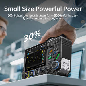 Osciloscopio Digital con Pantalla Táctil FNIRSI 2D15P, Multímetro, Generador de Señales 3 en 1, Doble Canal, 100MHz, 500MSa/s, 20000 Contenedores - Product Image 4