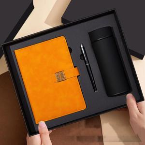 Ensemble cadeau d'entreprise personnalisé 3-en-1 : carnet en PU avec stylo et mug en acier inoxydable de 100 feuilles pour clients VIP - Product Image 3