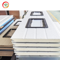 Panneaux sandwich ignifuges en polyuréthane Pu pour toit et mur en métal isolé 40-200mm