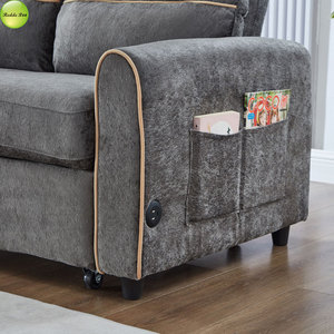 Canapé convertible moderne <span class=keywords><strong>2</strong></span> places pour salon, canapé-<span class=keywords><strong>lit</strong></span> avec charge USB, meubles de maison, canapé-<span class=keywords><strong>lit</strong></span> pliable 18691 - Product Image 6