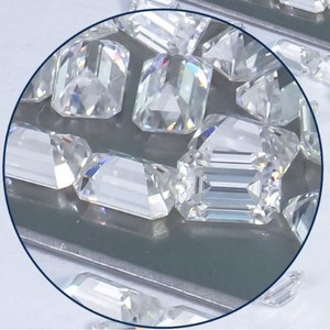 Loose Moissanite Emerald Cut D Color White Lab Created Gemstone For Jewelry Making - Product Image 4