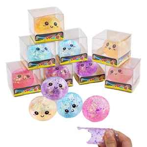 BT 12 piezas/caja Juguetes Blandos de Dumpling con Purpurina, Baozi, Comida Colorida, Sensoriales, Antiestrés, Bolas para Apretar - Product Image 1