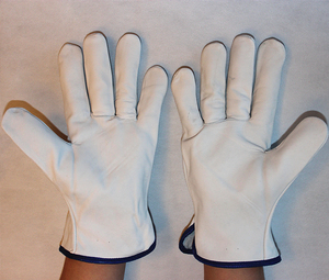 Suncend, fabricante de China, guantes de trabajo de cuero personalizados, guante cabritilla - Product Image 5