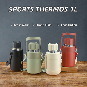 Termo de Vacío de 1000 ml, Color Negro, Deportivo, Metálico, con Logotipo Personalizado, Doble Pared, Acero Inoxidable, Ecológico, Mantiene la Temperatura de 6 a 12 Horas - Product Image 2